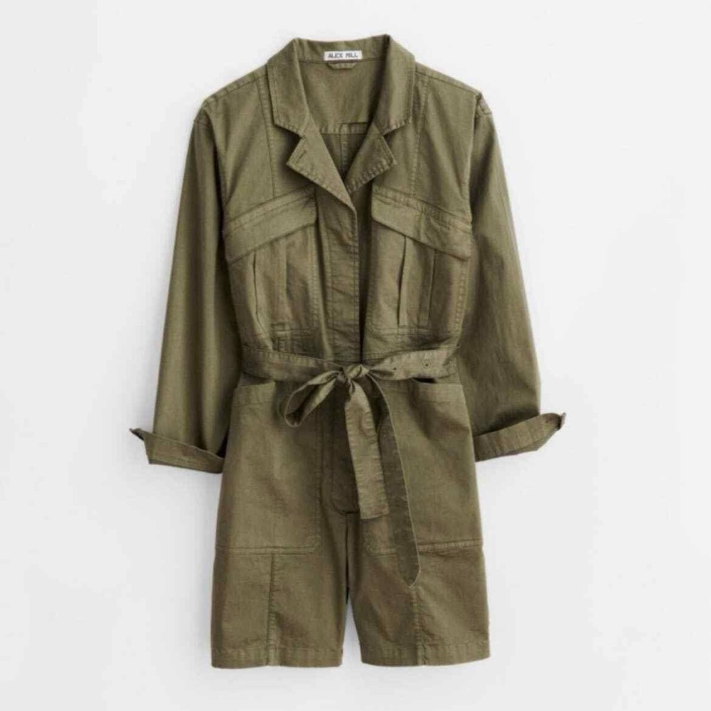 Alex Mill Expedition Green Shorts Jumpsuit